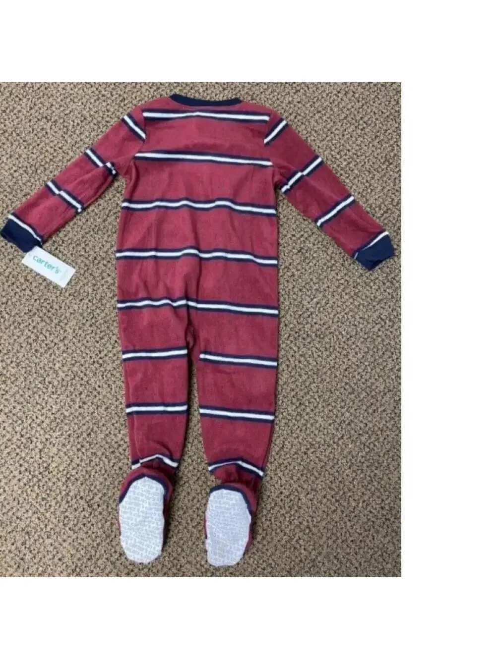 Carters 1 Pc Pajamas Boys 24 months Tow Truck Winter Long Sleeve Footed